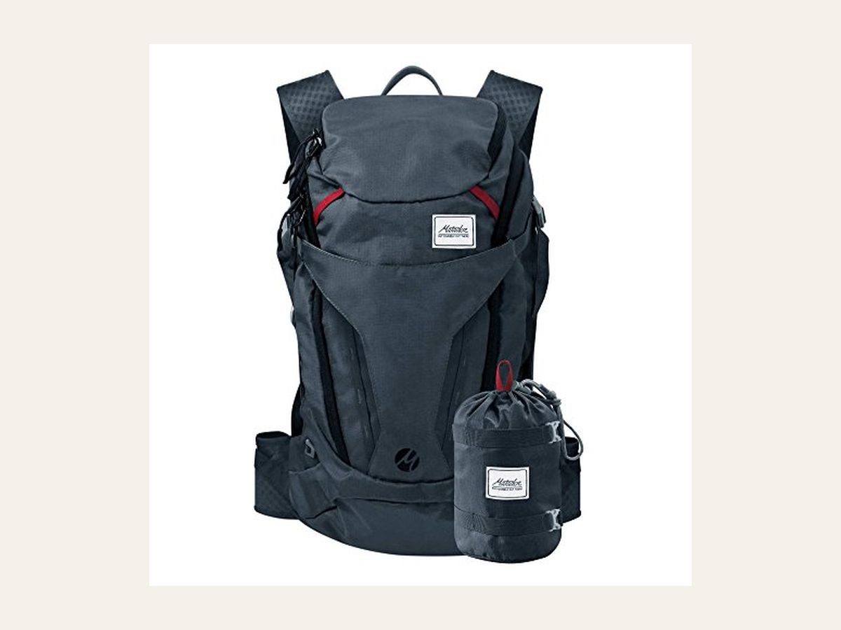 Matador Beast28 packable travel backpack in navy.
