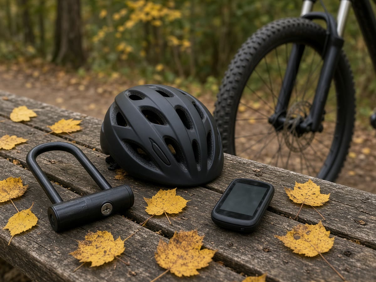 Firm September singletrack through hardwoods after the soil dried. Tires down a few psi. Dark is earlier than July.