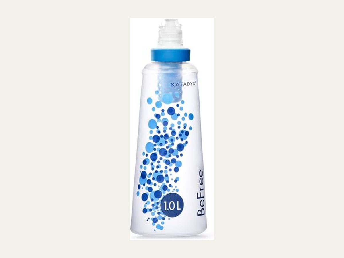 Katadyn BeFree 1.0 liter collapsible filter bottle.