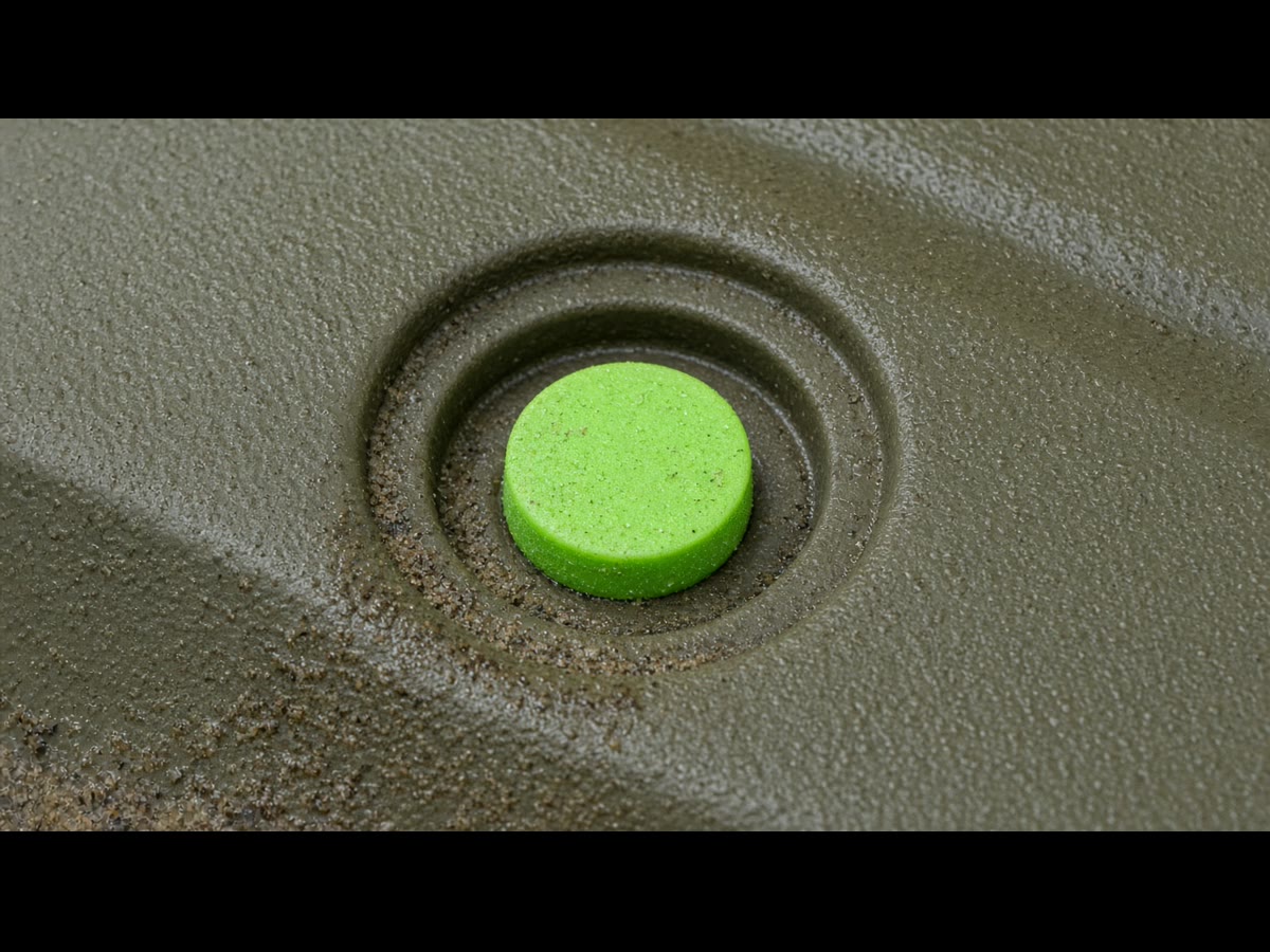 Neon tiered silicone plugs beside a sit-on-top scupper. Measure the hole.