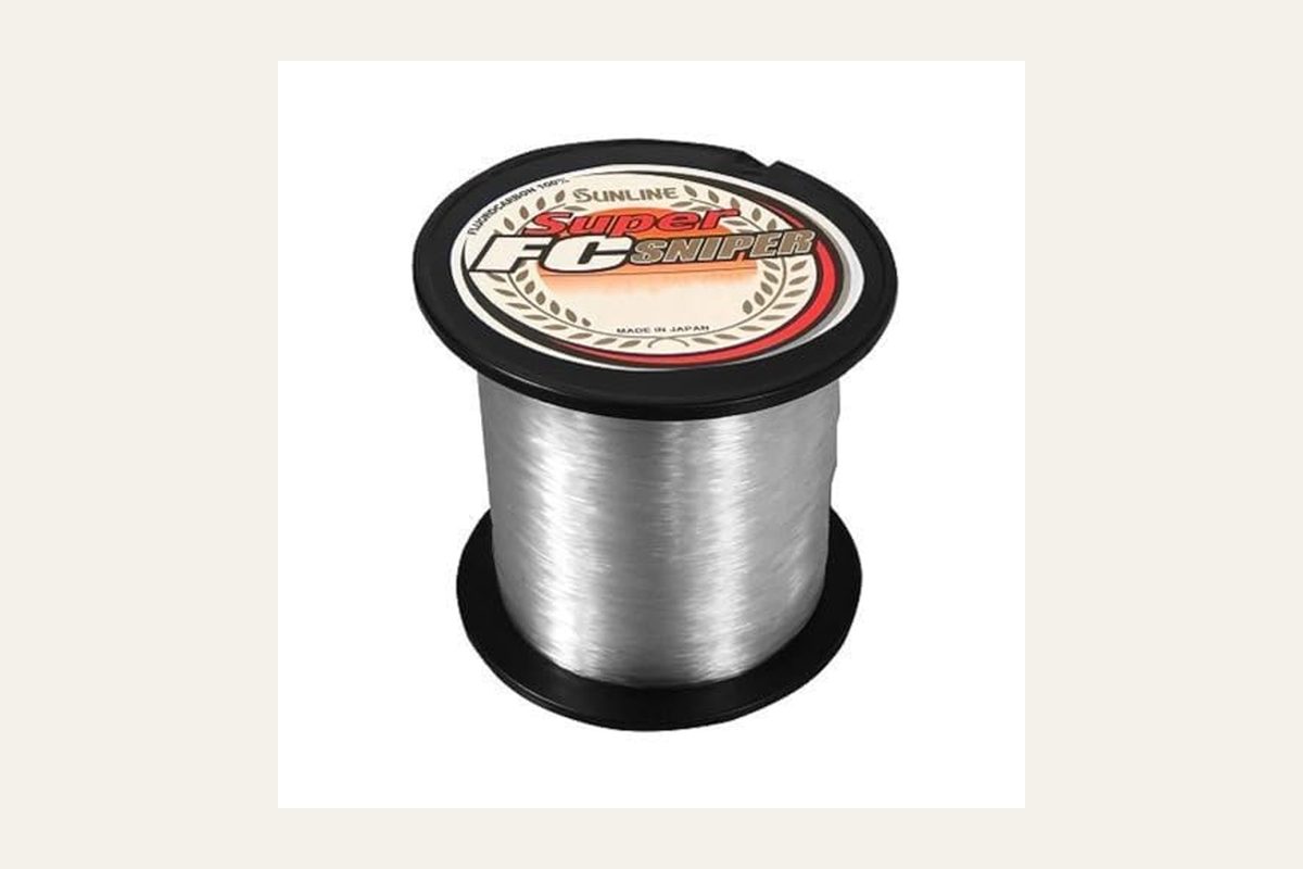 Sunline Super FC Sniper fluorocarbon spool, model 63039824, natural clear.