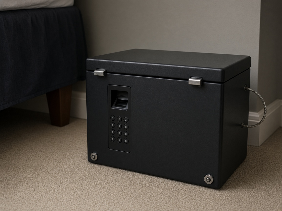 A bolted pistol box, a backup key you can find, a habit you will actually use.