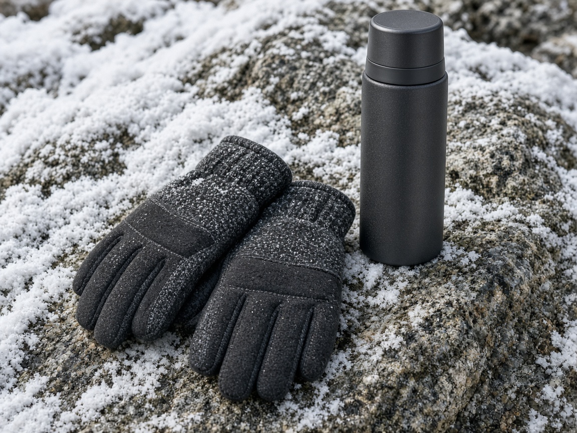Covered hands and a hot drink. Feeling gone is a turnaround, not a badge.