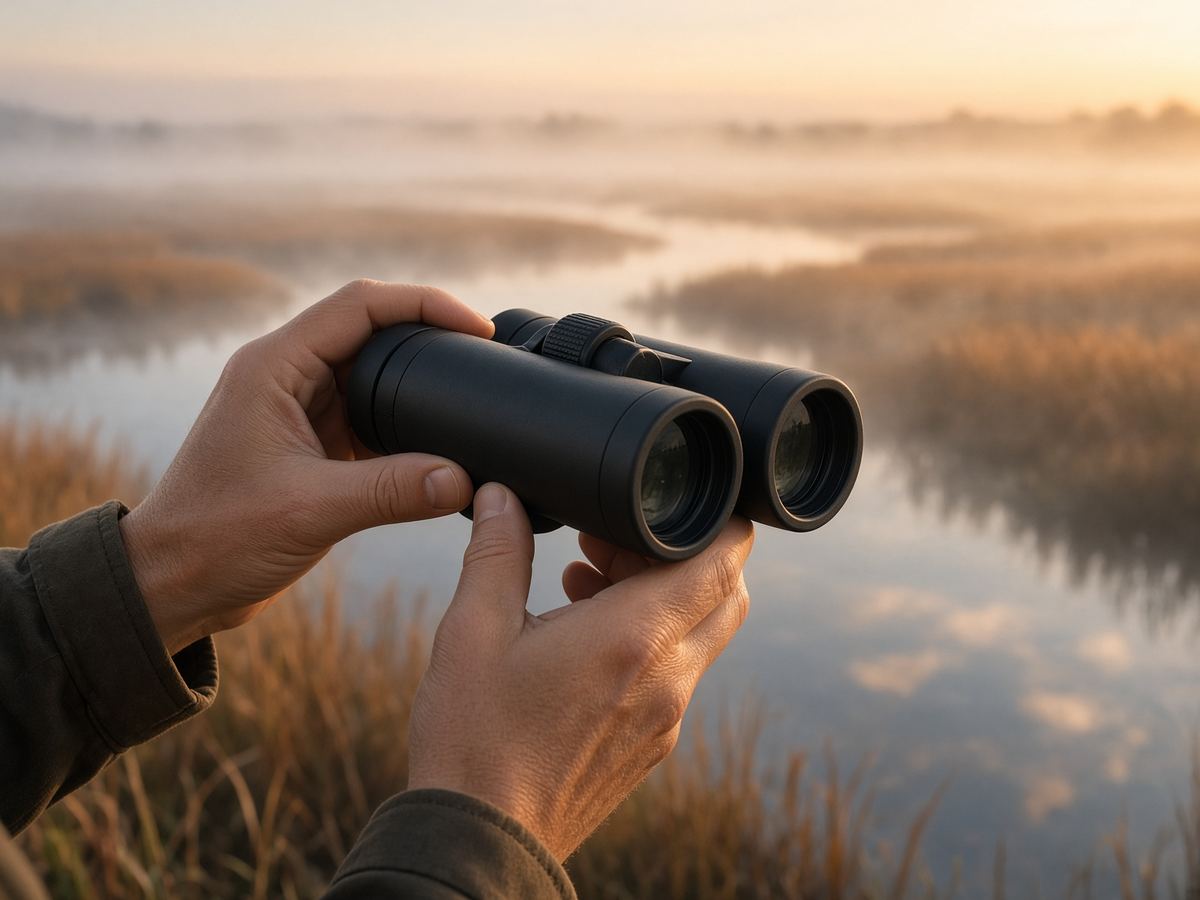 Glass you will carry at dawn is the binocular. A 20x zoom sticker is the ad.