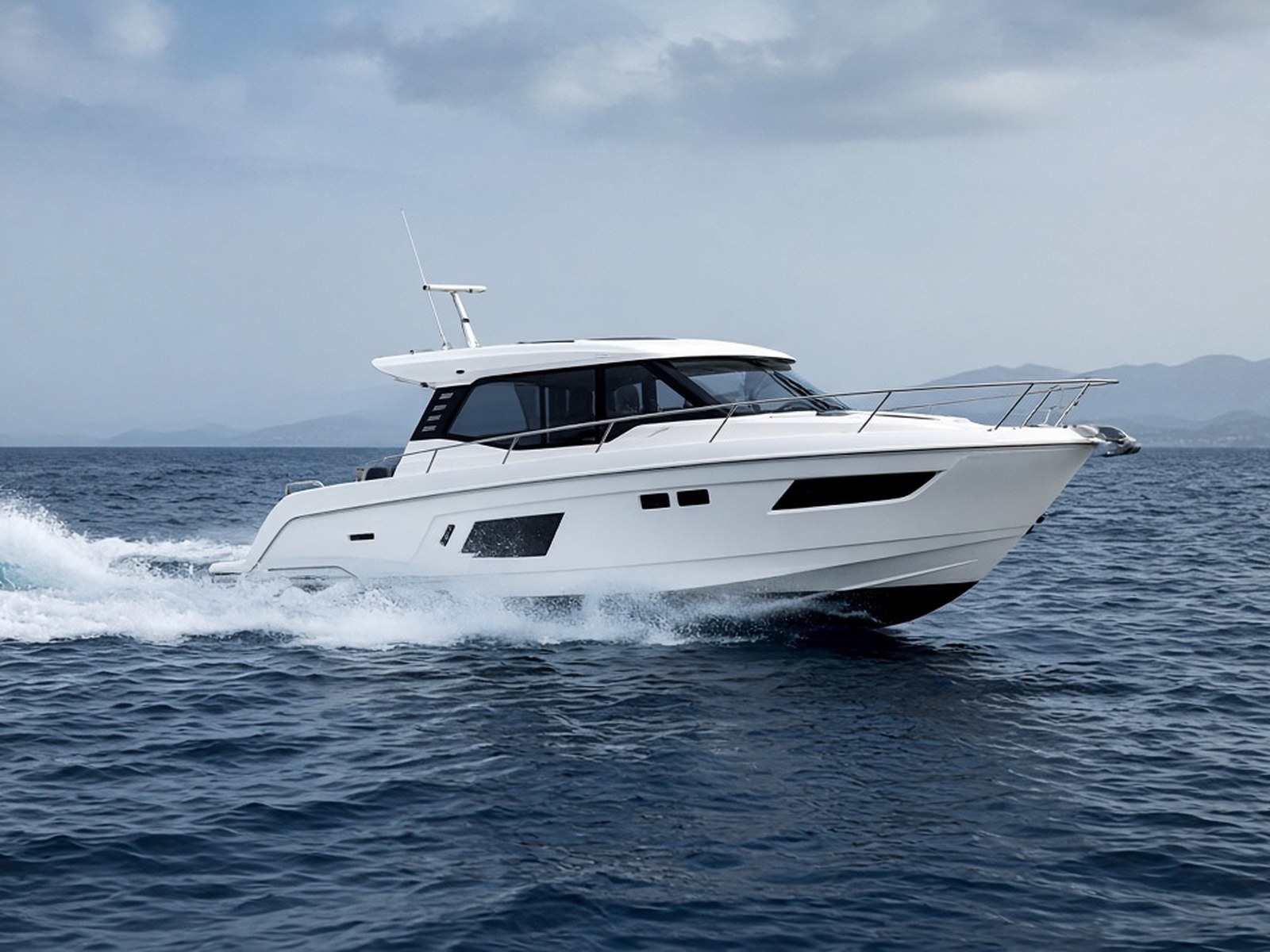A sea trial is holeshot and a turn in a real chop — not an idle in a basin.