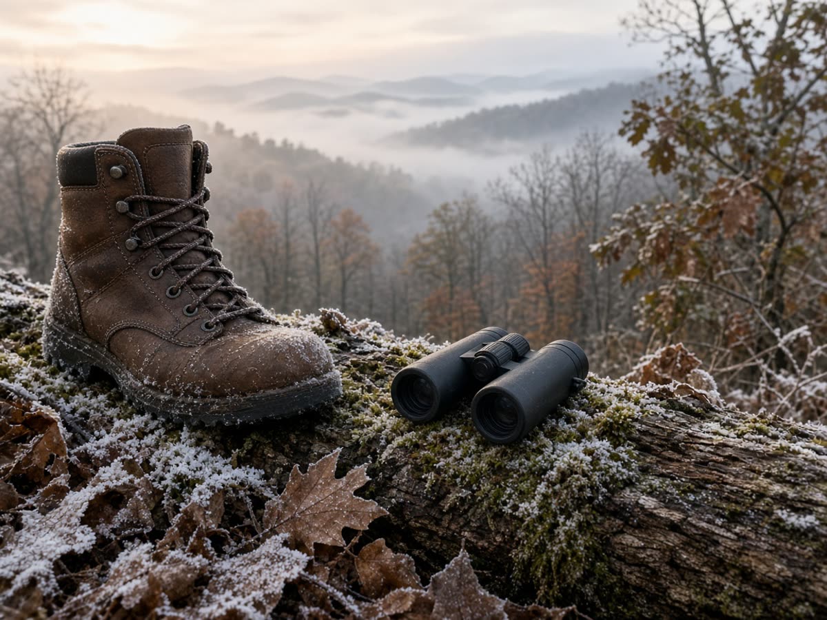 Frost on oak, a boot on a log, glass you already focused. A ridge you can still walk is the hunt.