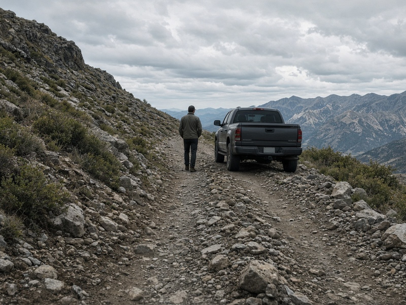 Walk the rock that will kiss the oil pan. Taller is not the prevention.