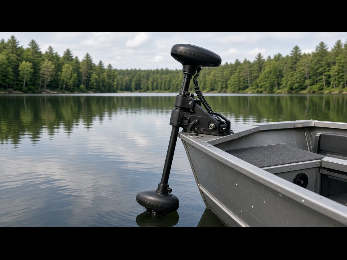 A 12-volt tiller on a jon transom. Measure the shaft. Then the vest.