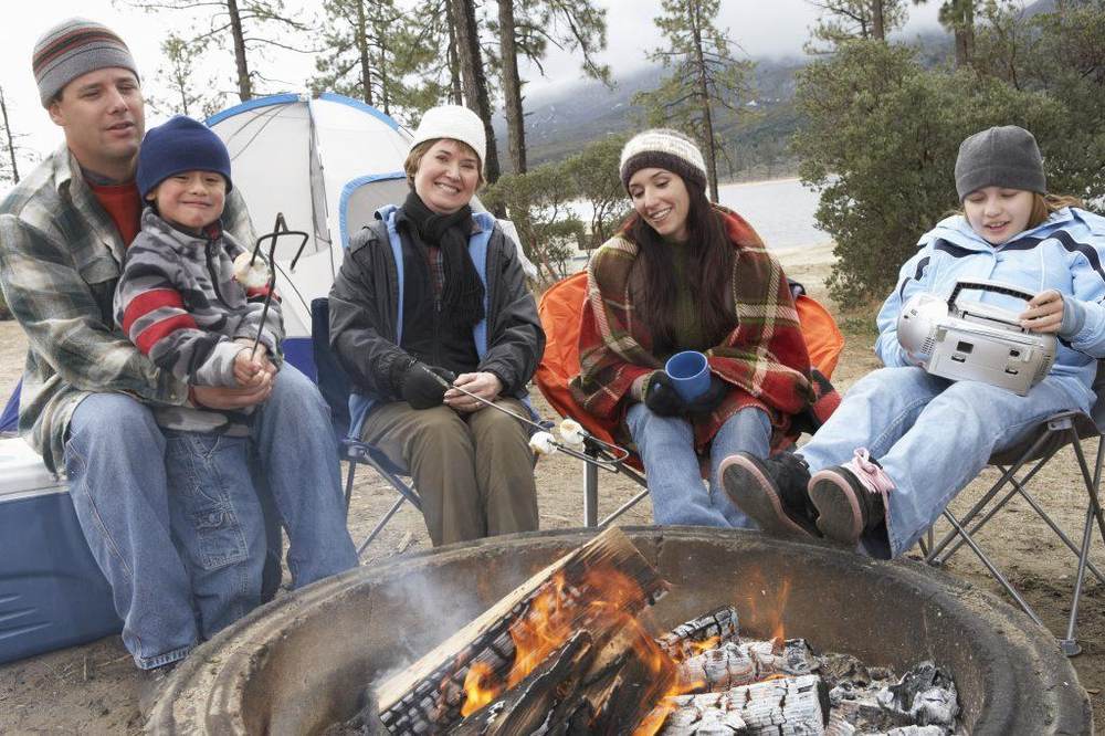 Camping is all about being in nature